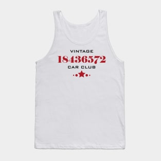 Vintage 18436572 Car Club Tank Top